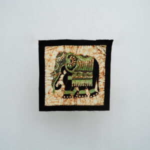 Wall Hanger-Batik- Elephant- ( 17" x 17" )-P010